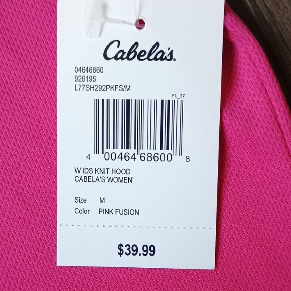 Cabela's Pink Fusion Knit Hooded Pullover Insect Defense No Fly Zone - Picture 2 of 10